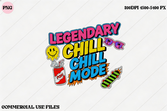 Download Legendary Chill Mode Retro Vibes Graphic - Retro Collection