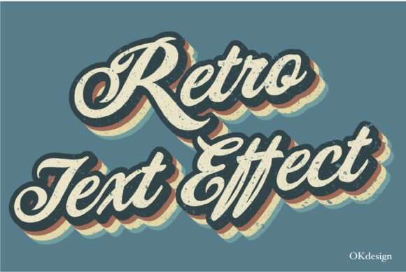 Download Retro Style Text Effect Preset Ai - Retro Collection